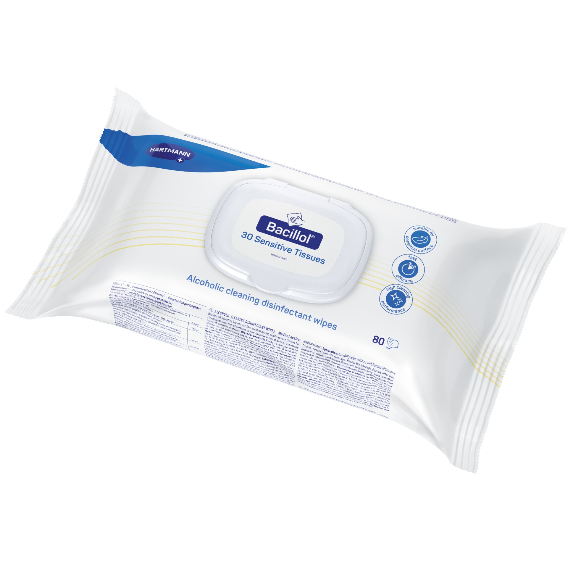 Bacillol 30 Sensitive Tissues, Flowpack 40 XXL Tücher
