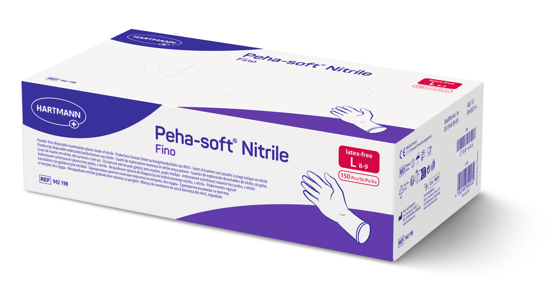 Hartmann - Nitril-Handschuhe Peha-soft nitrile fino L