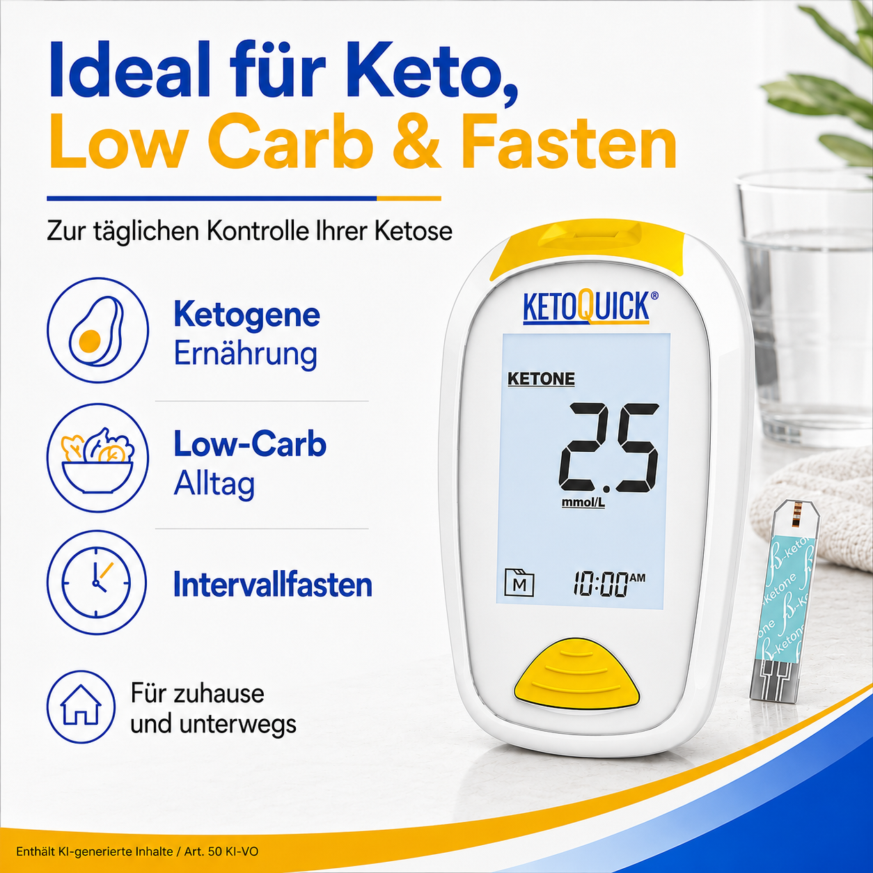 KetoQuick Keton-Teststreifen, 50 Stück