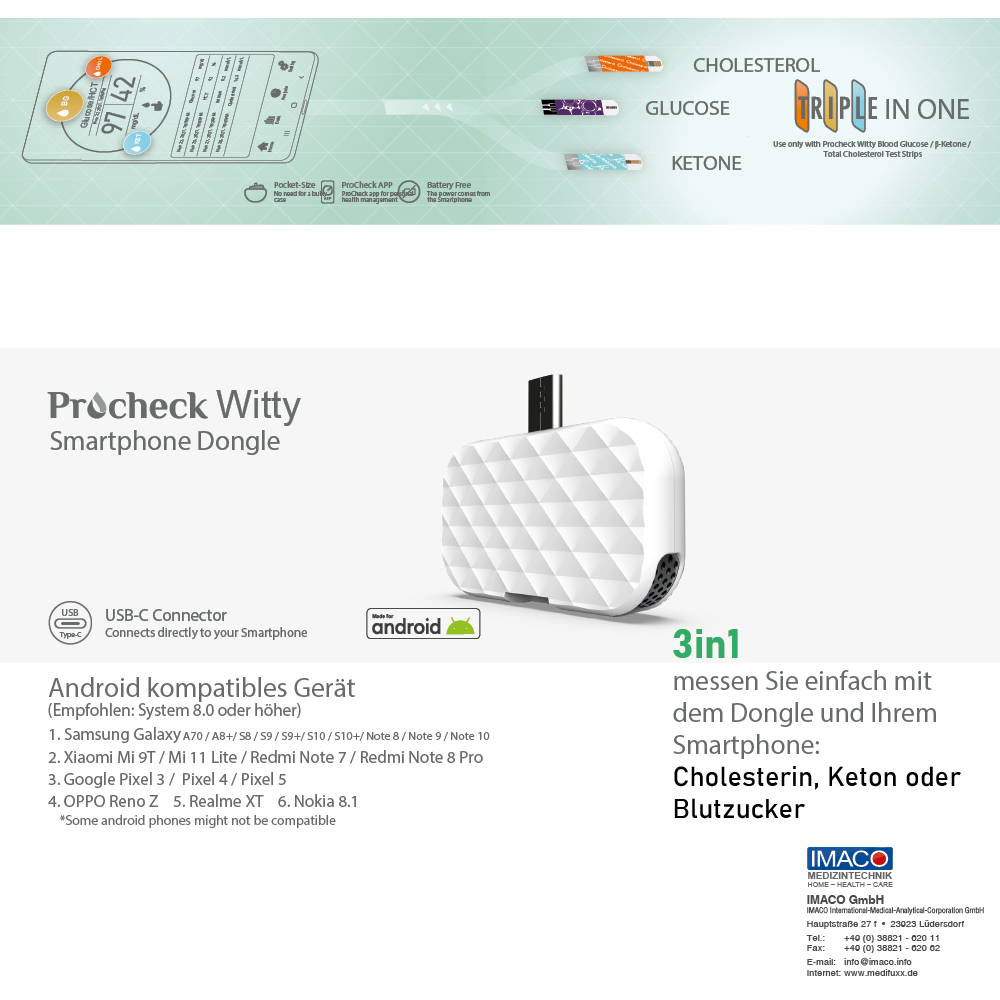 Procheck Witty (android) Starterset