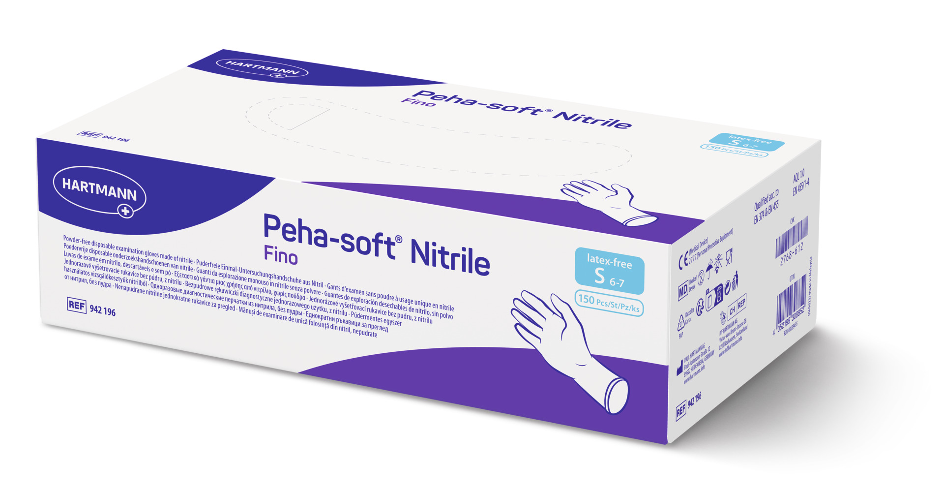 Hartmann - Nitril-Handschuhe Peha-soft nitrile fino S