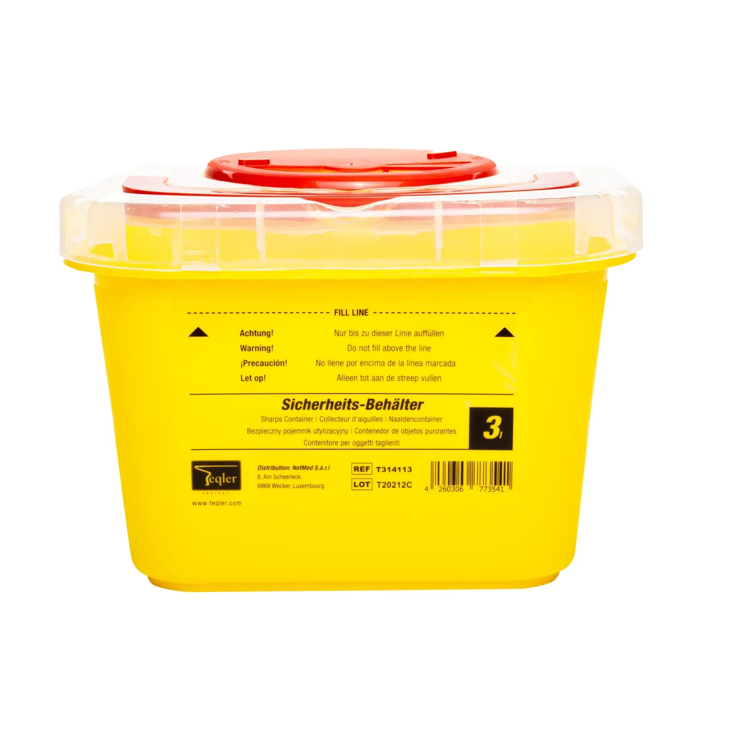 Teqler Kanülensammler 3 Liter
