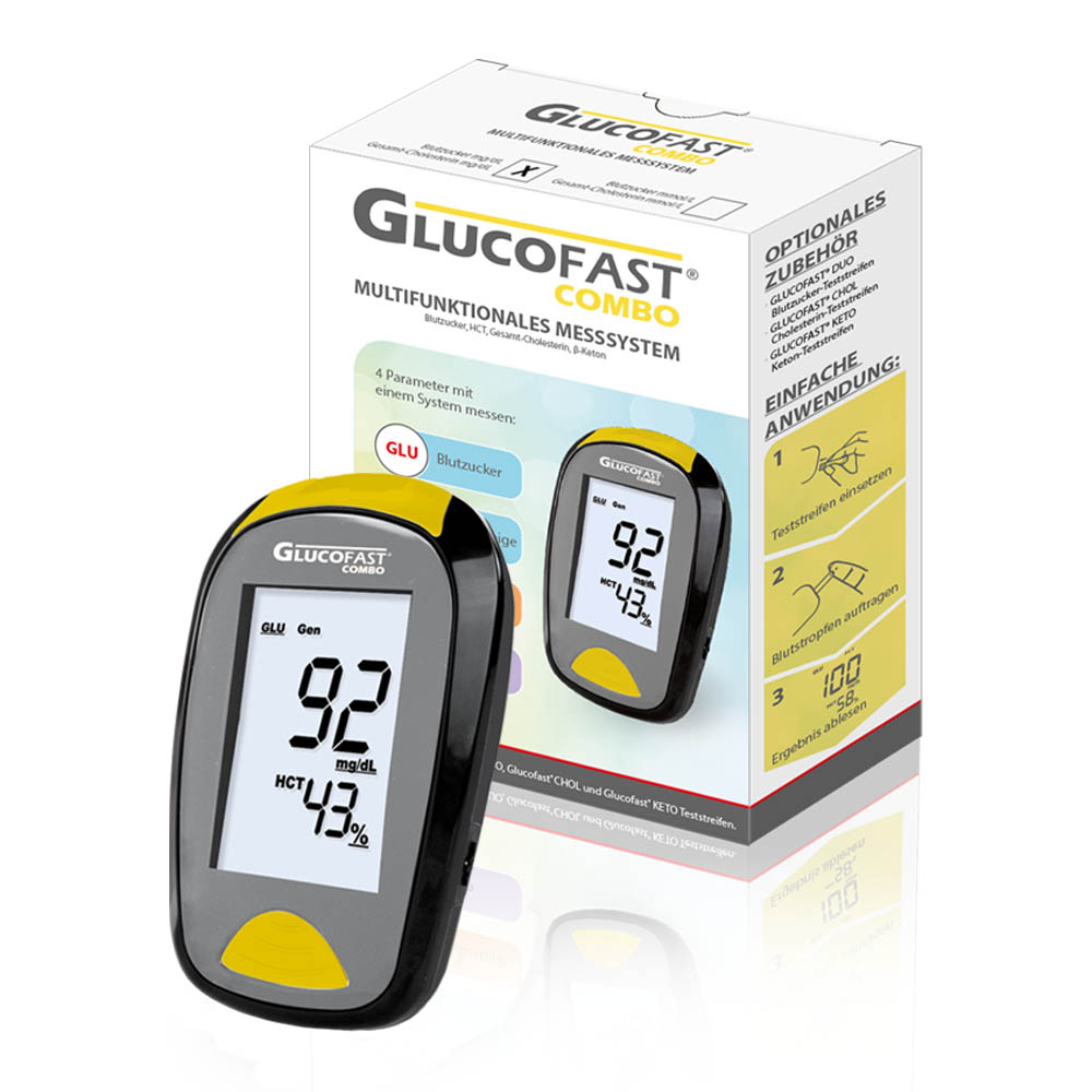 Glucofast COMBO Messgerät, mg/dL