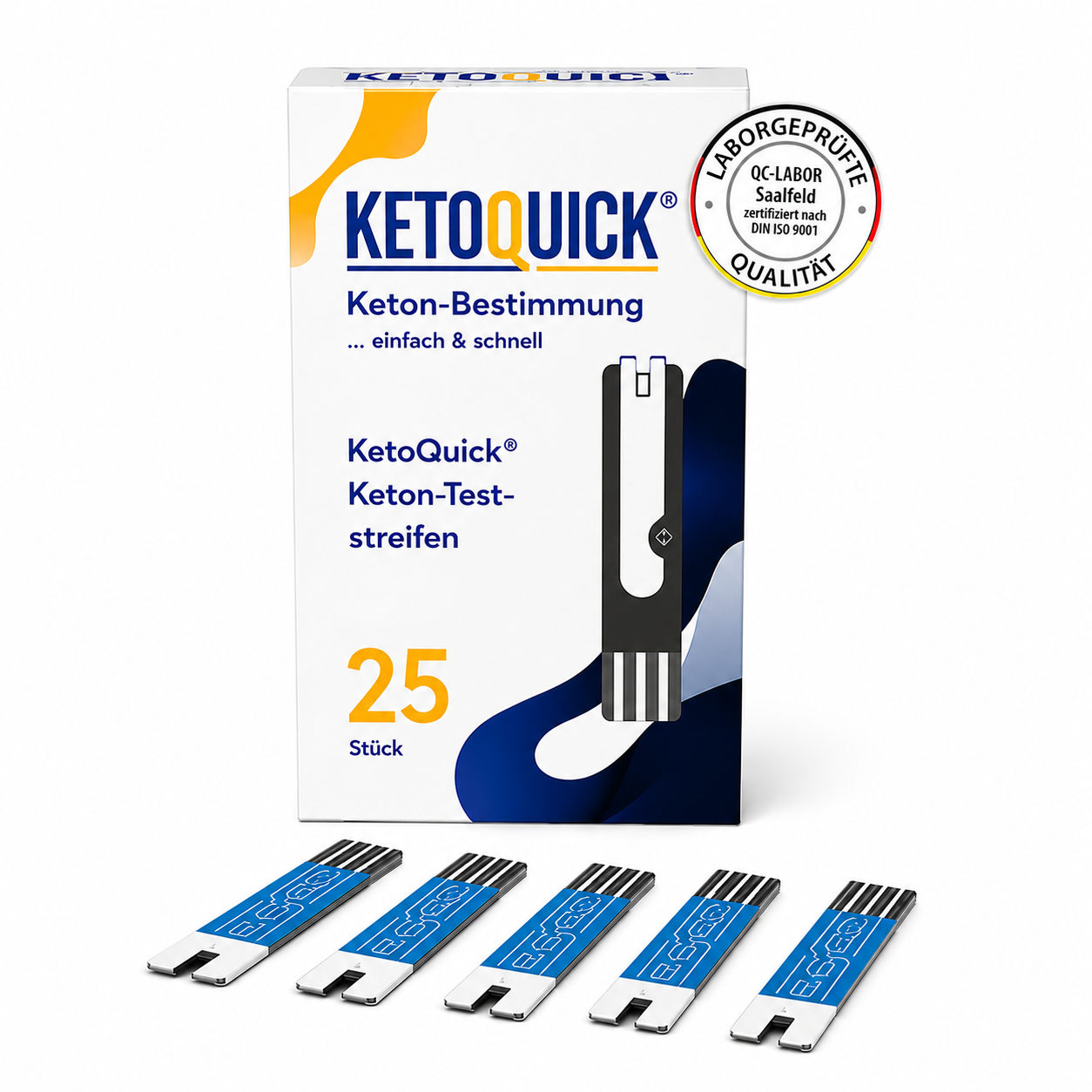 KetoQuick Keton-Teststreifen, 25 Stück