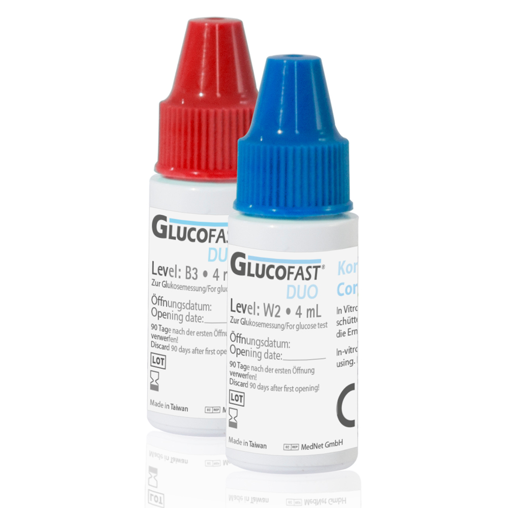 Glucofast DUO Blutzucker Messgerät, mg/dl