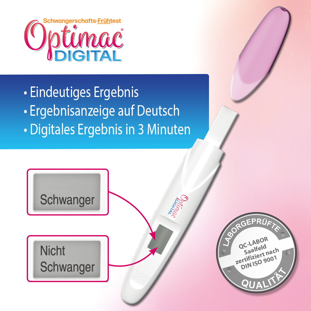Digital Optimac Schwangerschafts-Frühtest