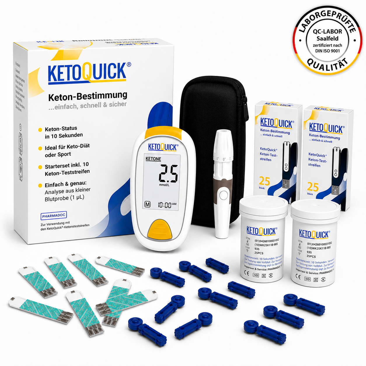 KetoQuick Kombiset mit 60 Teststreifen