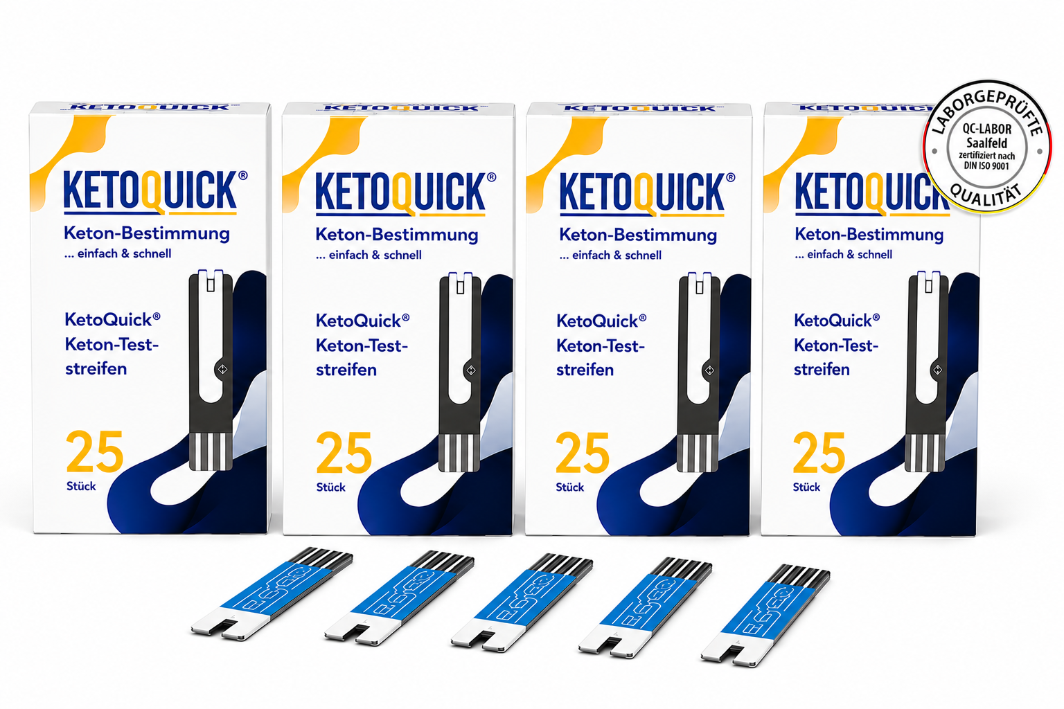 KetoQuick Keton-Teststreifen, 100 Stück