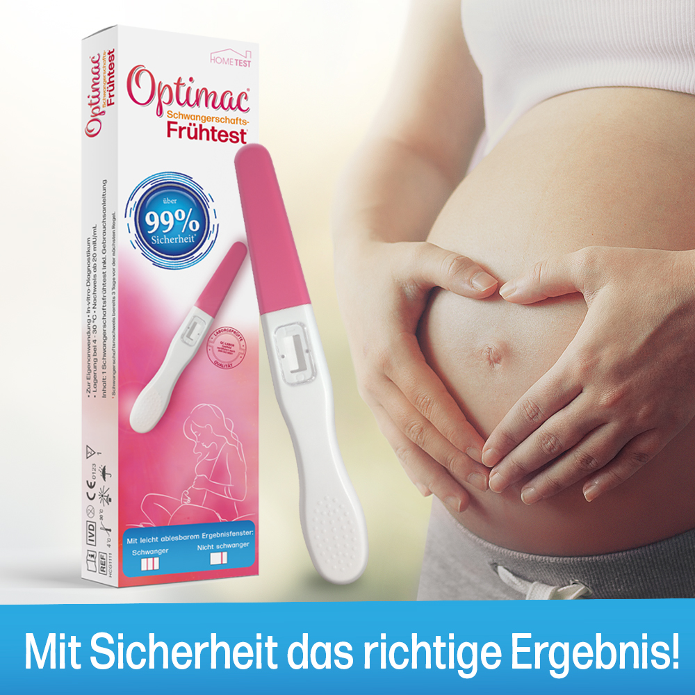 Optimac Schwangerschafts-Frühtest, 1 Stück