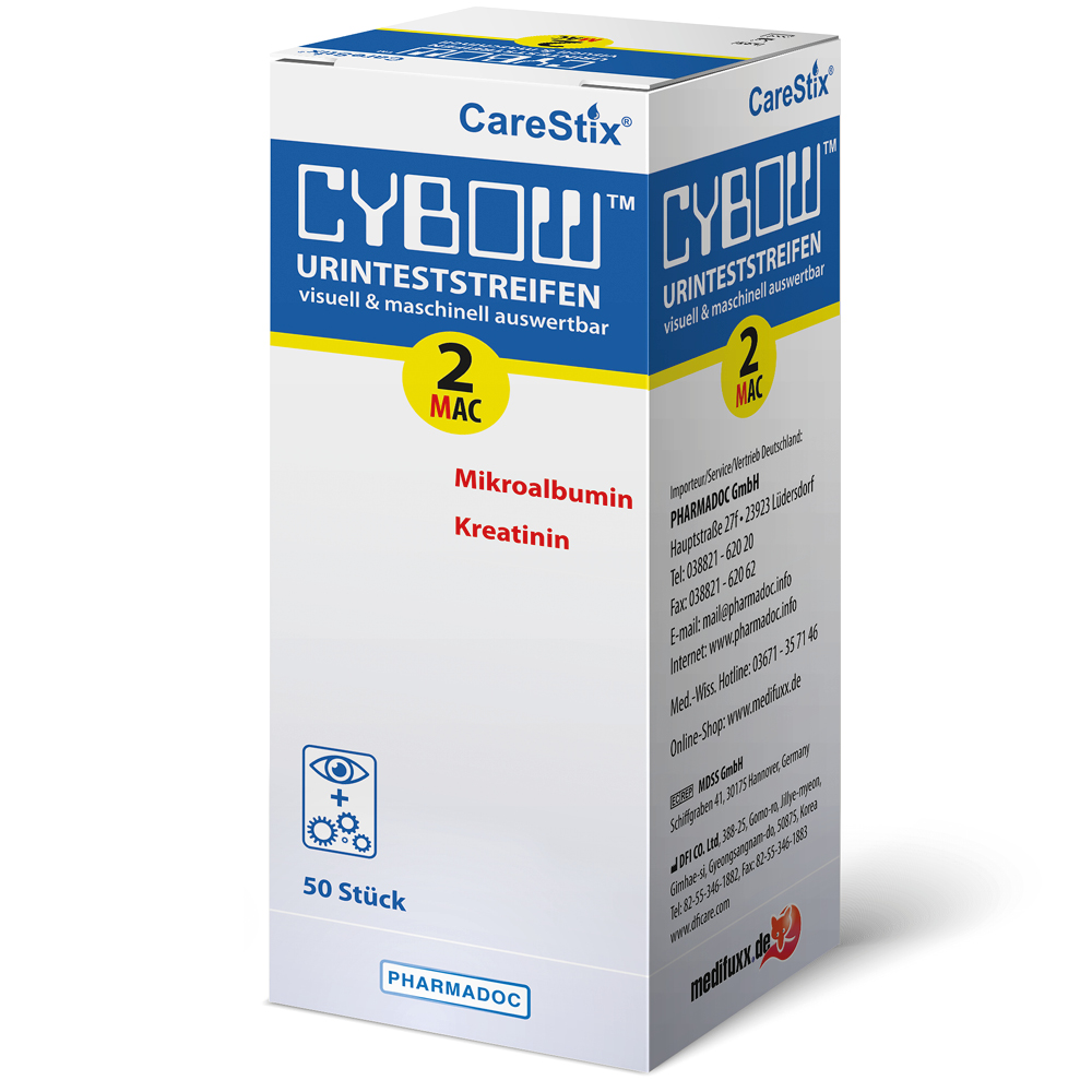 Carestix Cybow 2MAC Urin Teststreifen 50 Stück