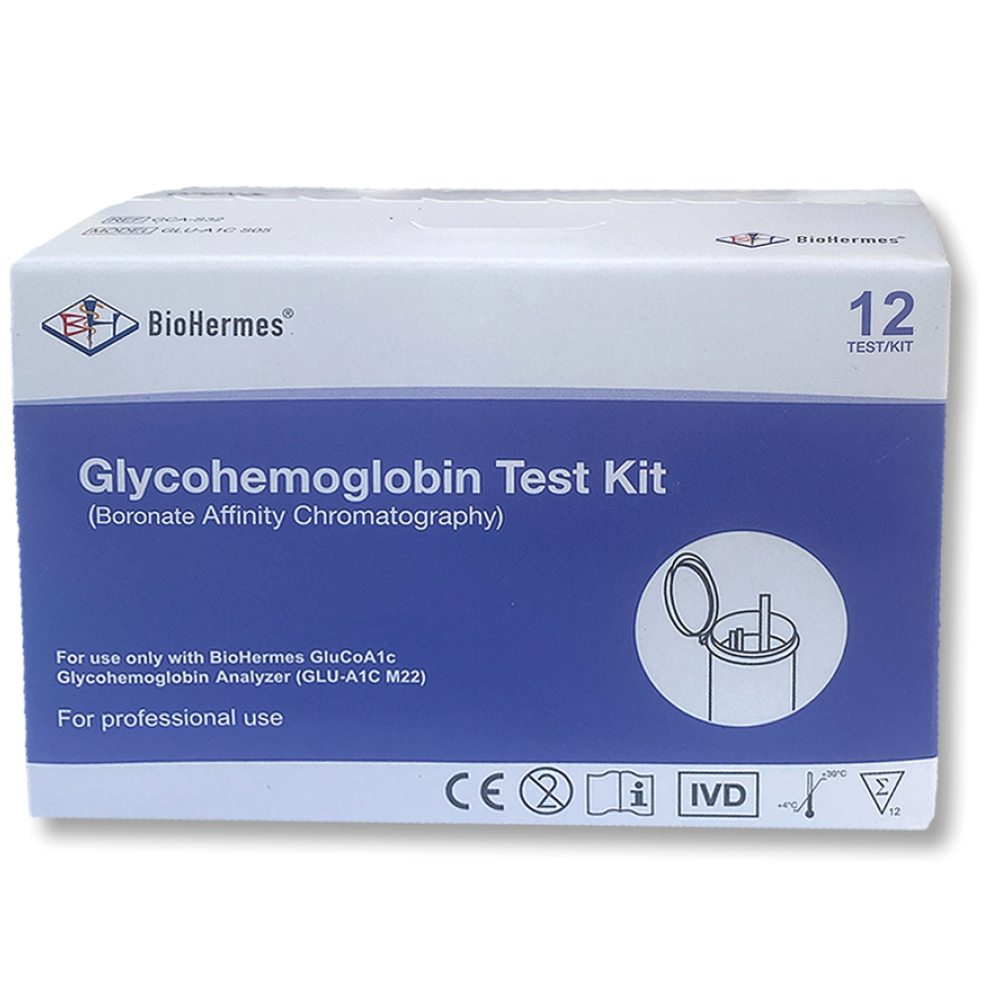 BioHermes Gluco A1c HbA1c Teste, 12 Stk.
