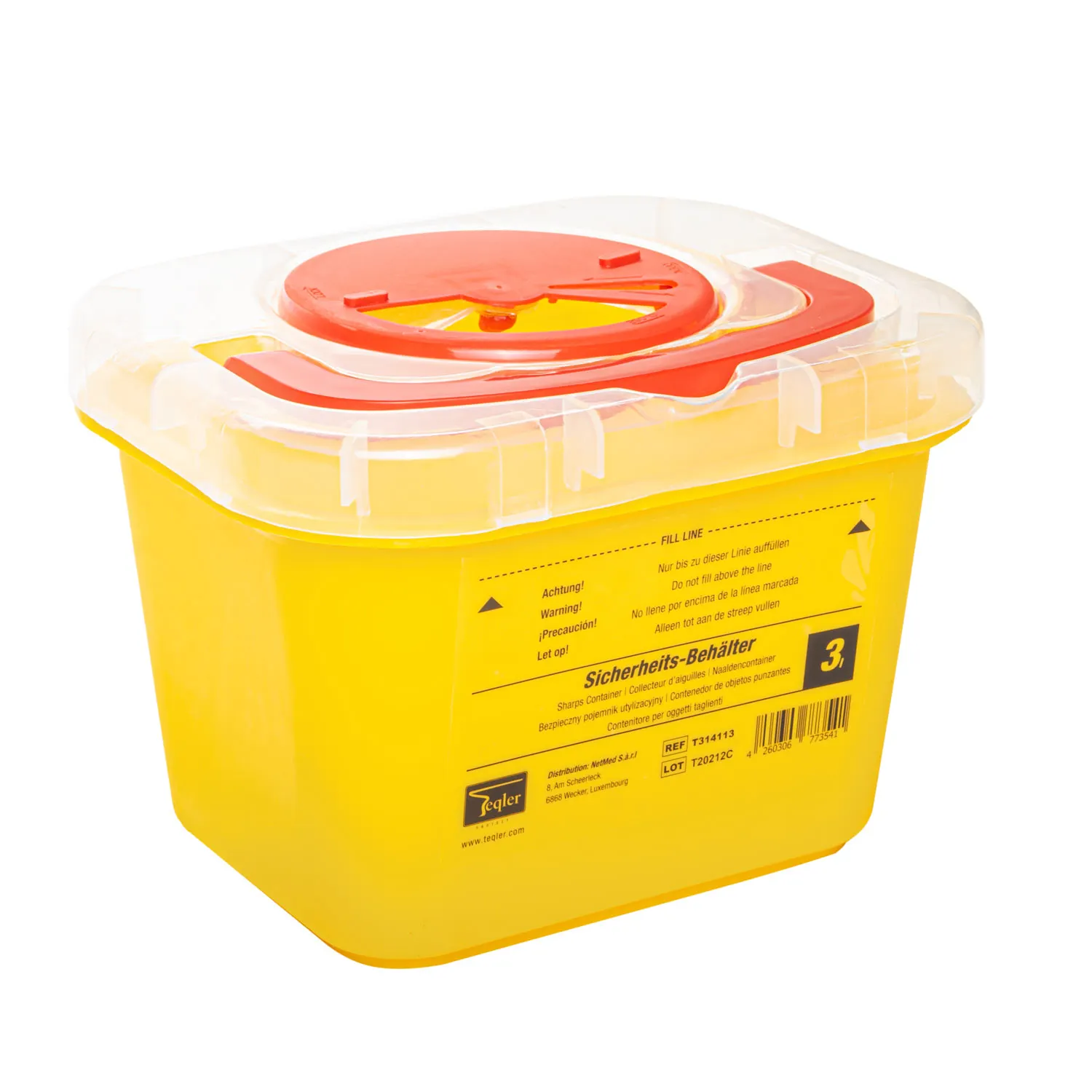 Teqler Kanülensammler 3 Liter