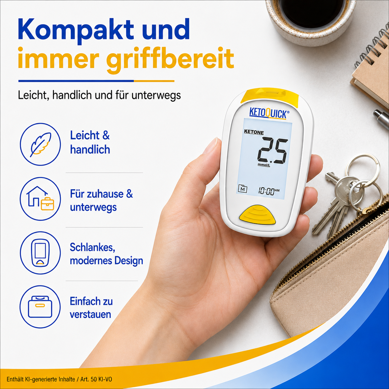 KetoQuick Keton-Teststreifen, 75 Stück