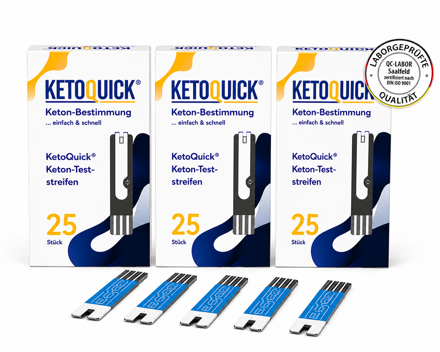 KetoQuick Keton-Teststreifen, 75 Stück