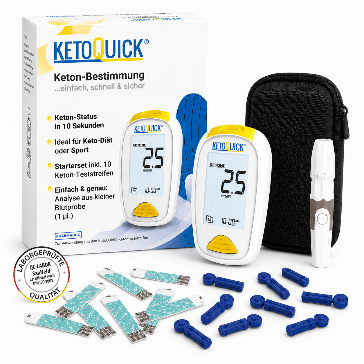 KetoQuick Starterset mit 10 Teststreifen
