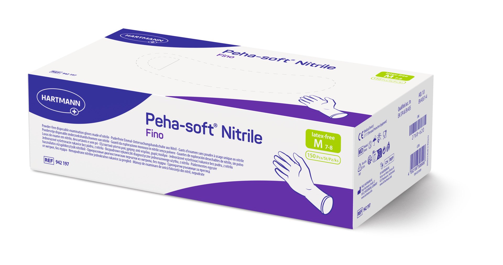 Hartmann - Nitril-Handschuhe Peha-soft nitrile fino M