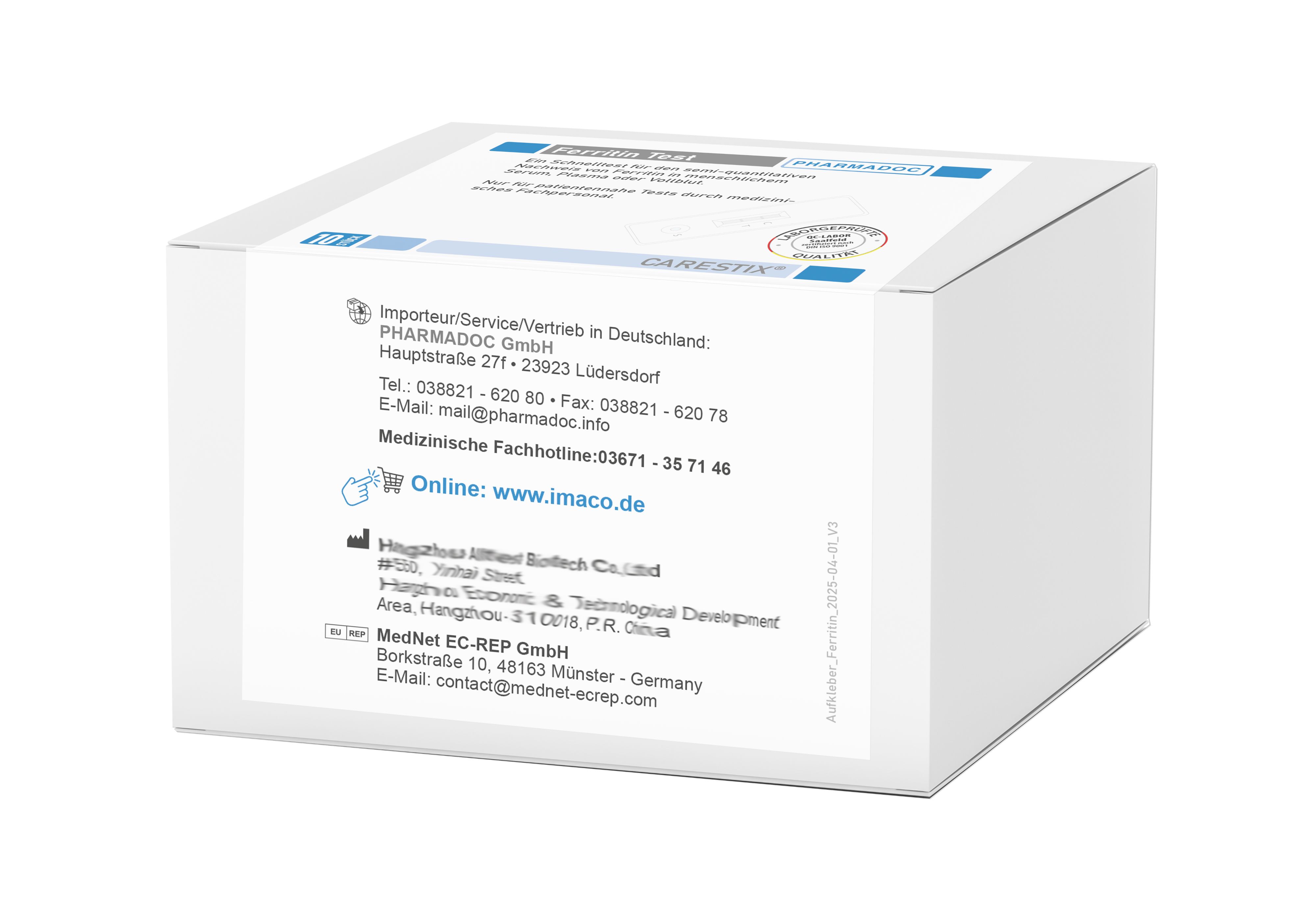 CareStix Ferritin Test - 10 Stück